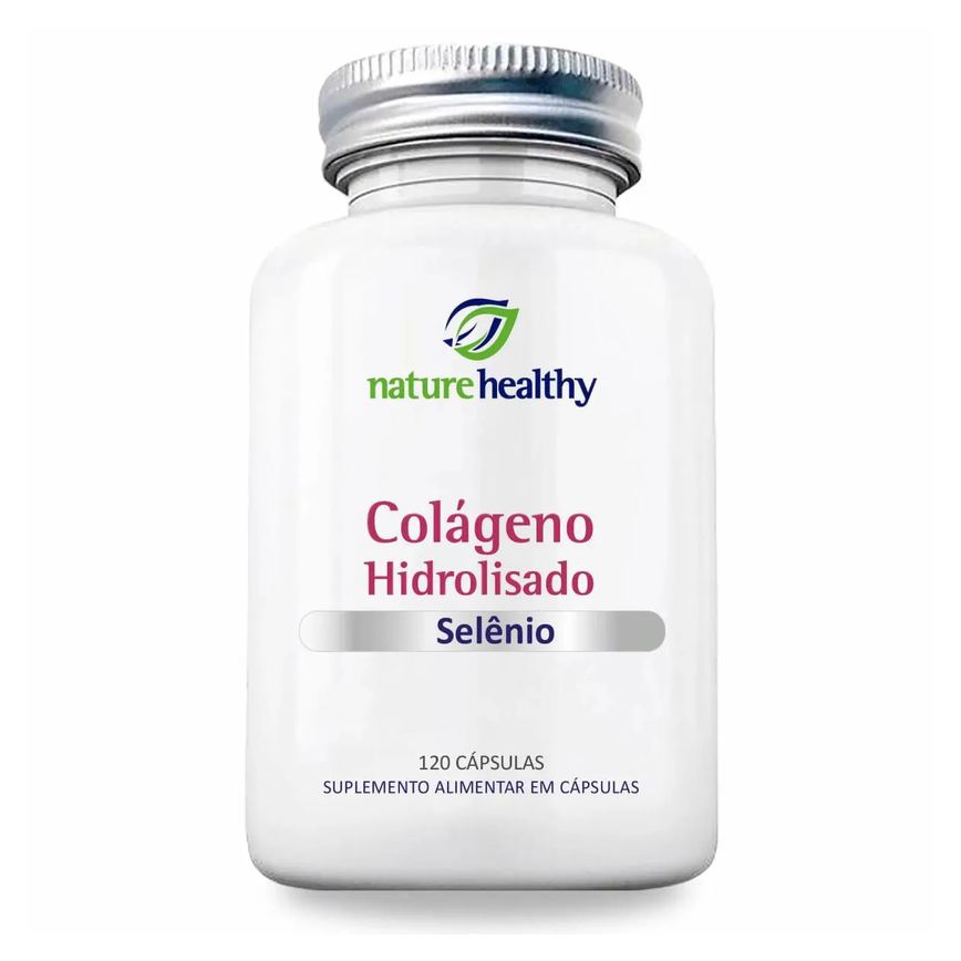 COLÁGENO HIDROLISADO 400MG + SELÊNIO 60MCG 120 CÁPSULAS