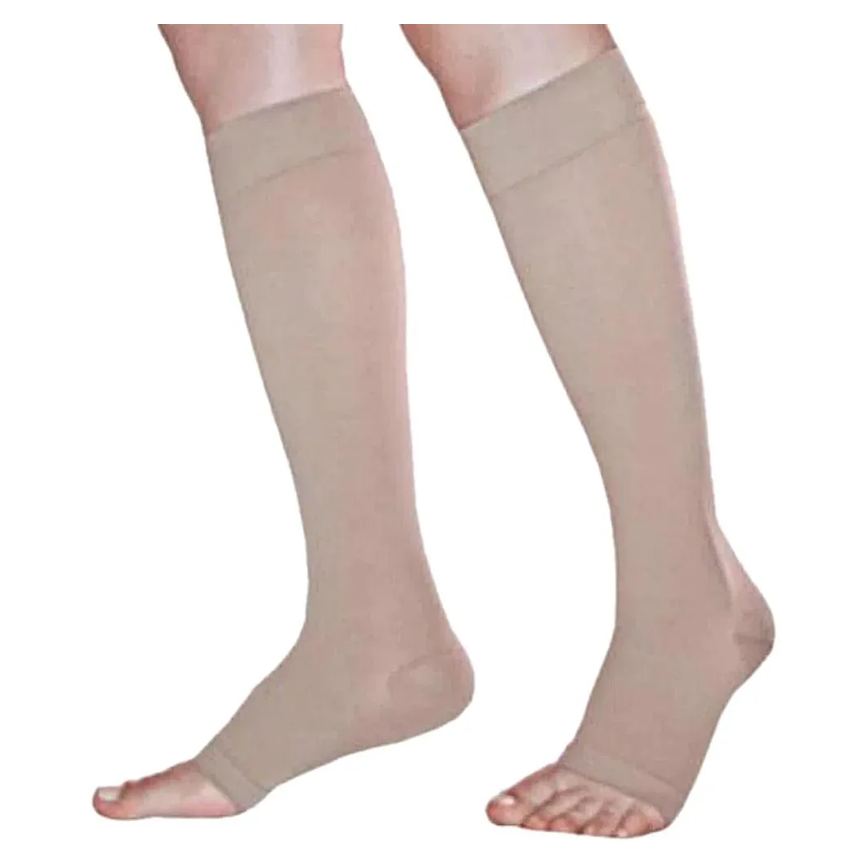 Meia 3/4 Sigvaris Basic 20-30mmhg Aberta Natural Tam G2