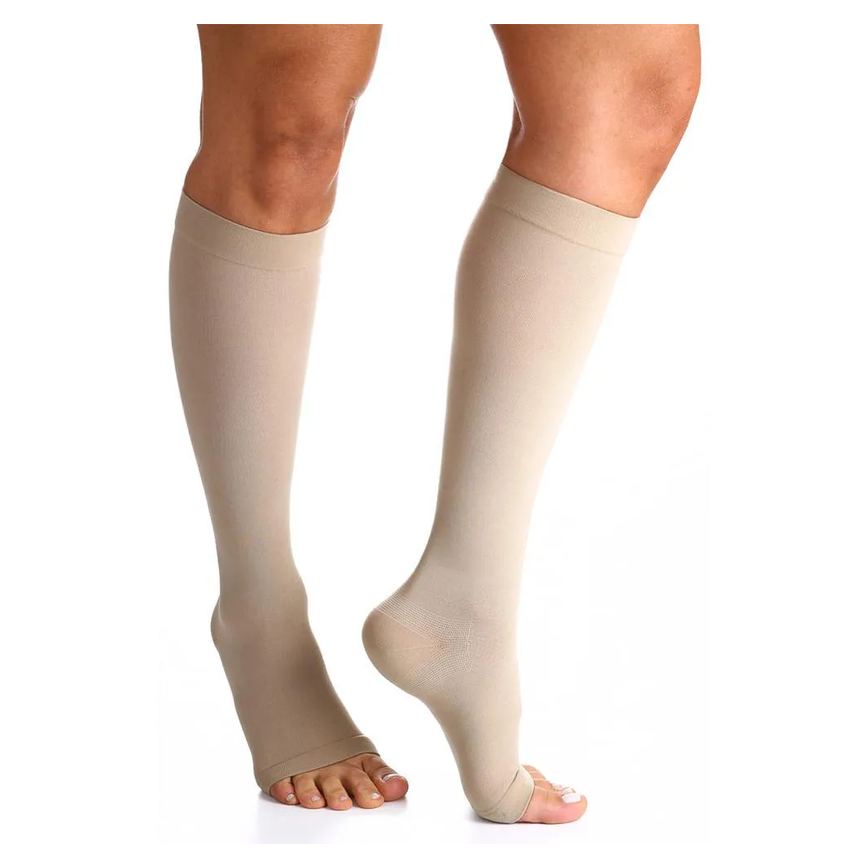 Meia 3/4 Select Comfort Premium 30-40mmhg Natural Aberta M3