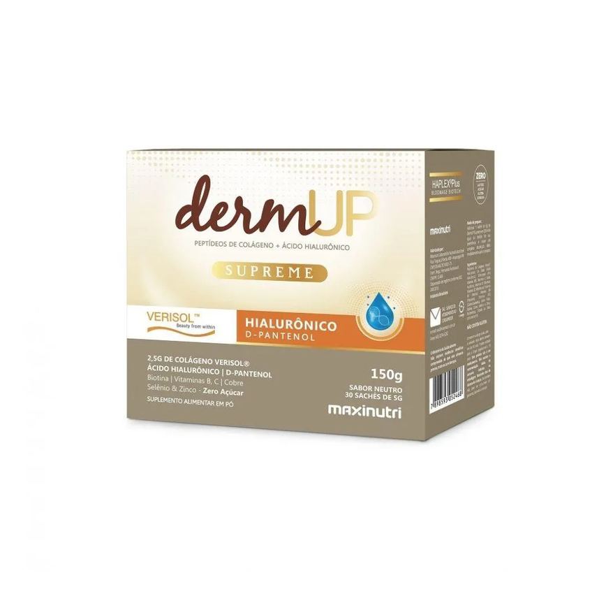 Dermup Supreme Verisol + Ácido Hialurônico (30 Sachês 5G) - Sabor: Neutro