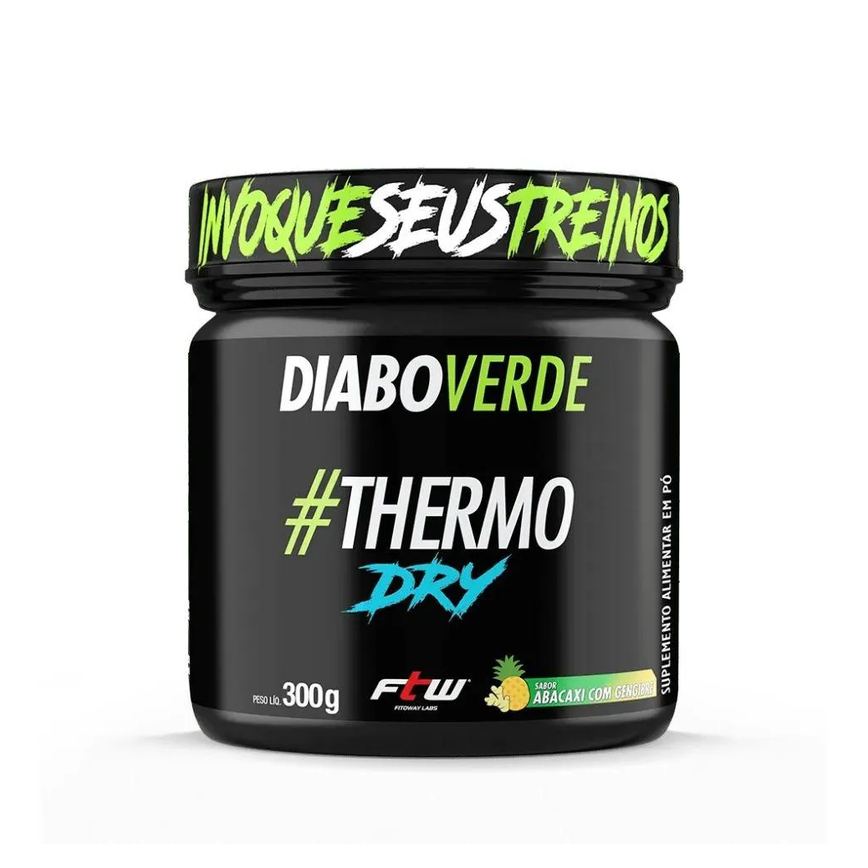 Diabo Verde #Thermo Dry (300G) - Sabor: Abacaxi C/ Gengibre