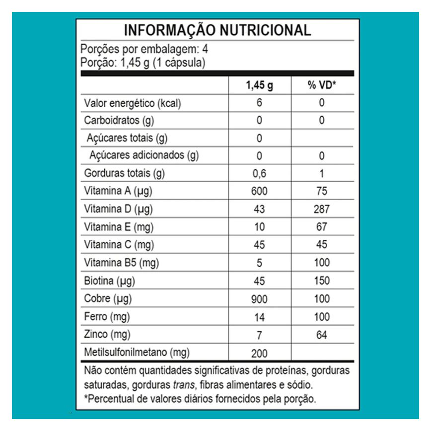 Mantecorp Nouve Biotin Cabelo Pele e Unha 30 cápsulas