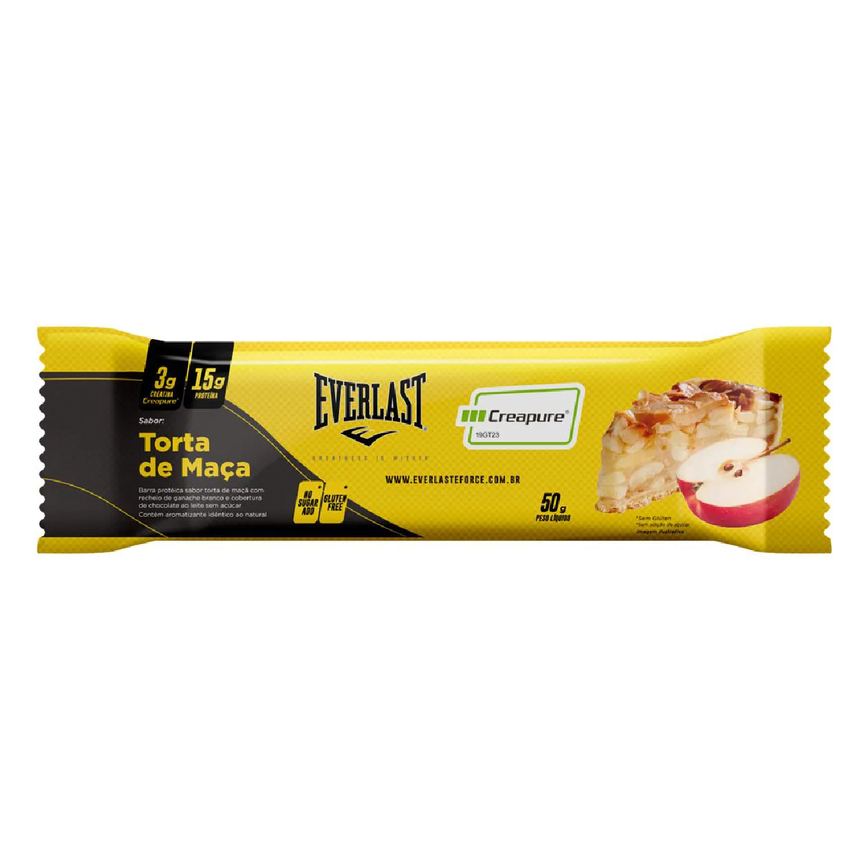 Barra de Proteína Everlast Creapure Torta de Maçã 50g