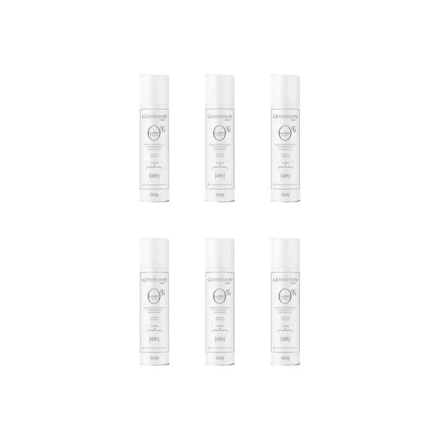 Desodorante Aero Giovanna Baby 150ml 0% Aluminio Neutral - 6un