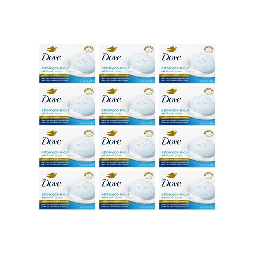 Sabonete Dove 90g Esfoliação Suave - Kit C / 12un