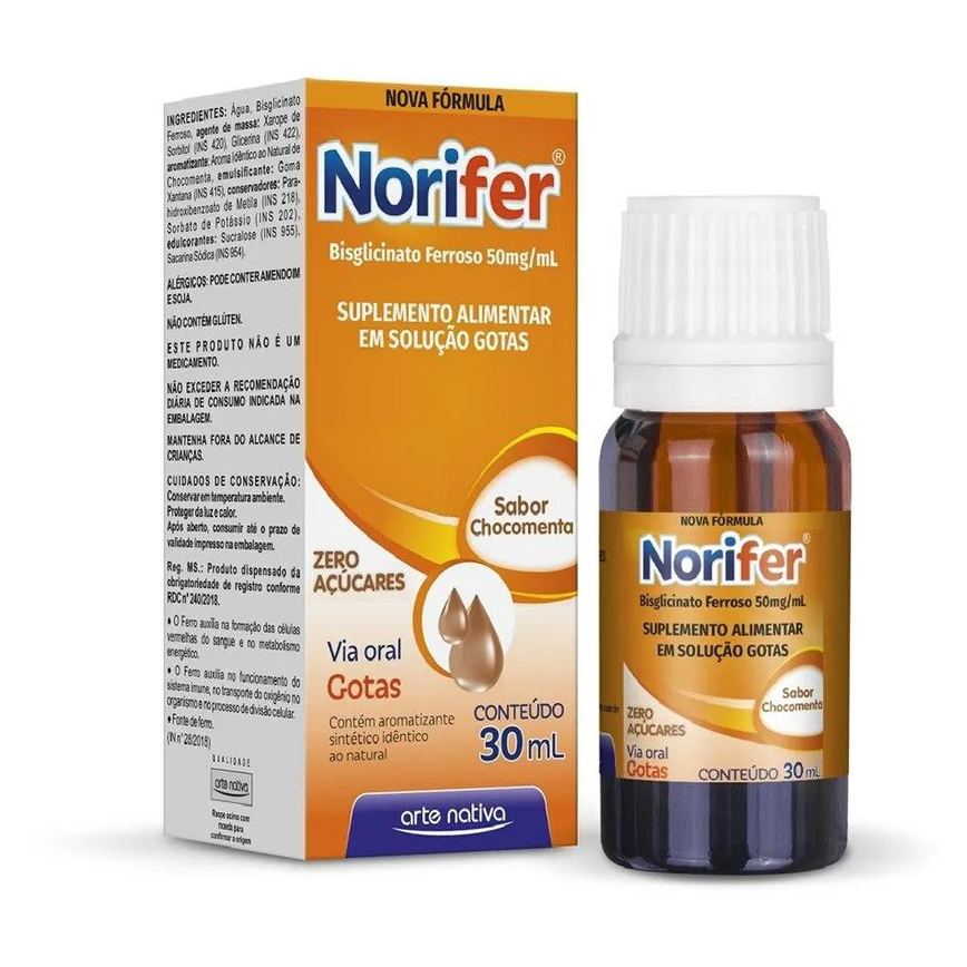 Norifer Solução 30Ml Chocomenta