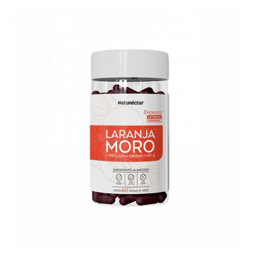 Laranja Moro - Morosil - 500mg - 60 cápsulas