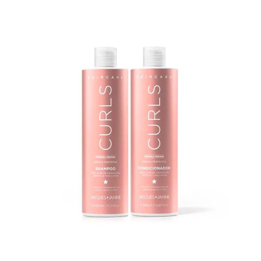 KIT JACQUES JANINE HAIR CARE CURLS SHAMPOO 450ML + CONDICIONADOR 440ML