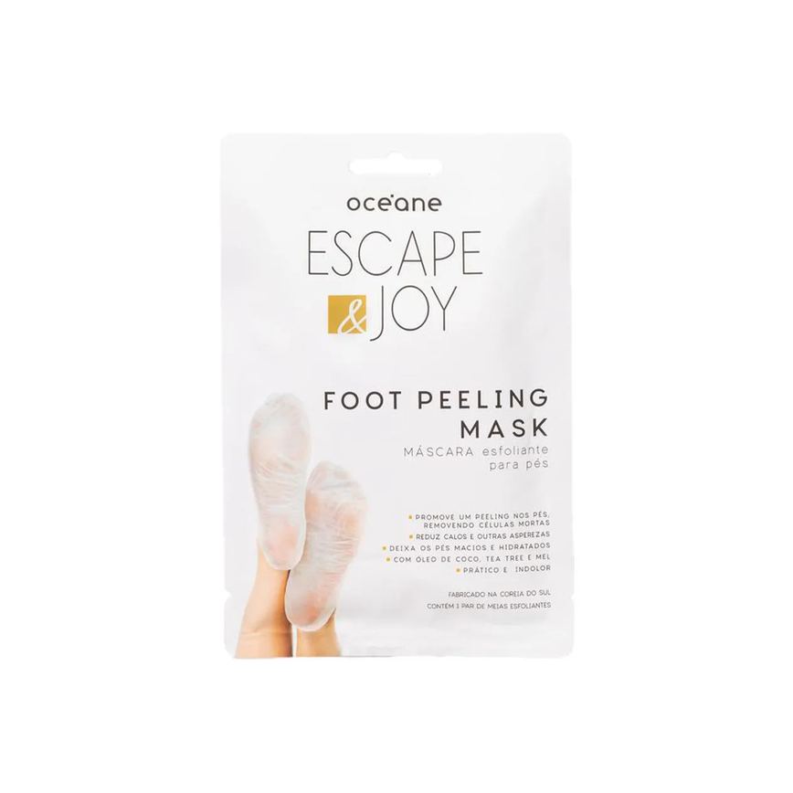 Máscara Esfoliante para Pés com Óleo de Coco - Foot Peeling Mask - Océane