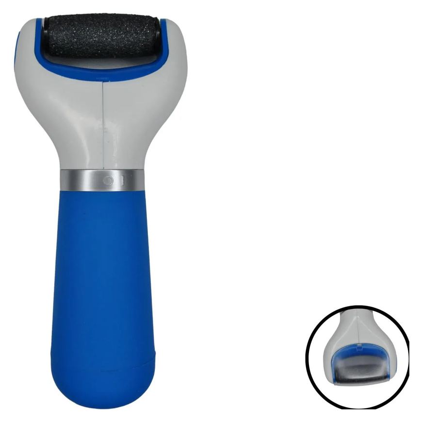 Esfoliador Calo Elétrico para Pés Portatil Azul Supermedy