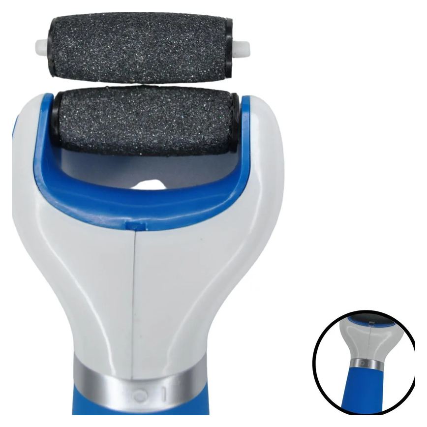 Esfoliador Calo Elétrico para Pés Portatil Azul Supermedy