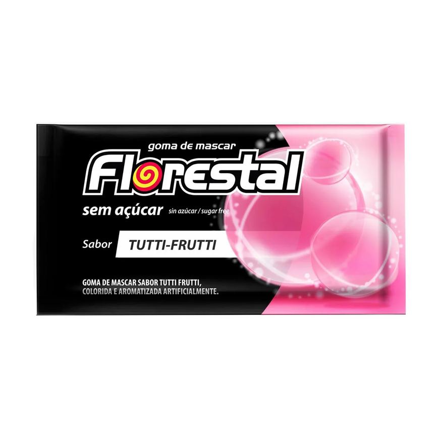 Chiclete Florestal Tutti-Frutti 5 unidades