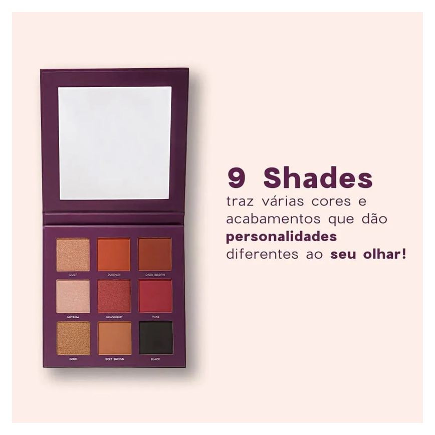 Océane Purple 9 Shades - Paleta de Sombras 25g
