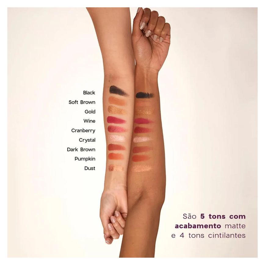 Océane Purple 9 Shades - Paleta de Sombras 25g