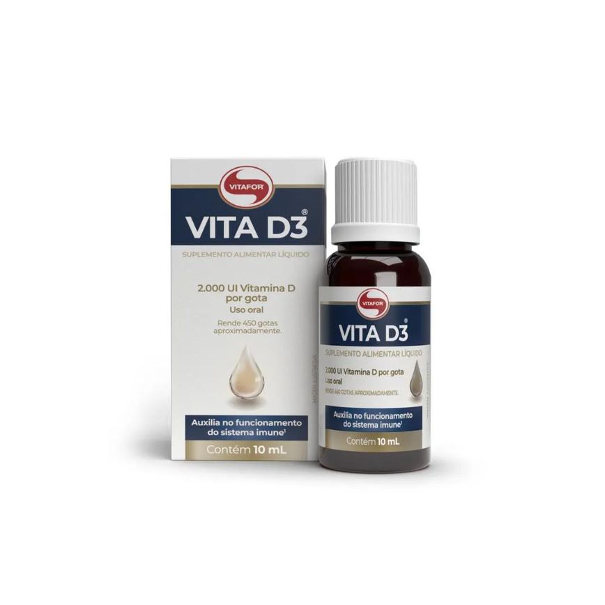 Vitamina D3 2000ui/gota 10ml (450 Gotas) Vitafor