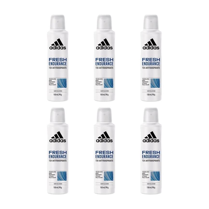 Desodorante Aero Adidas 150ml Fem Fresh Endurance - 6un