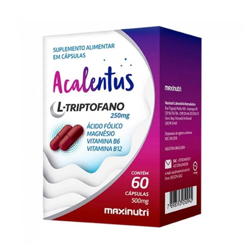 Acalentus 500mg (60 Cápsulas) - Maxinutri