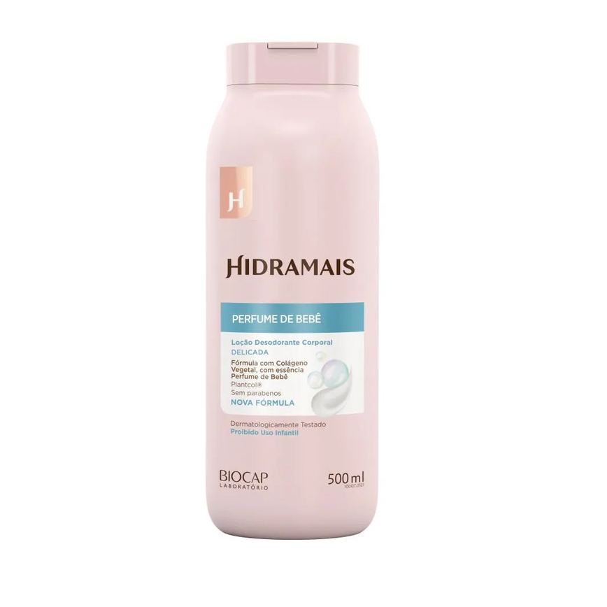 Loção Desodorante Corporal Perfume de Bebê 500ml Hidramais