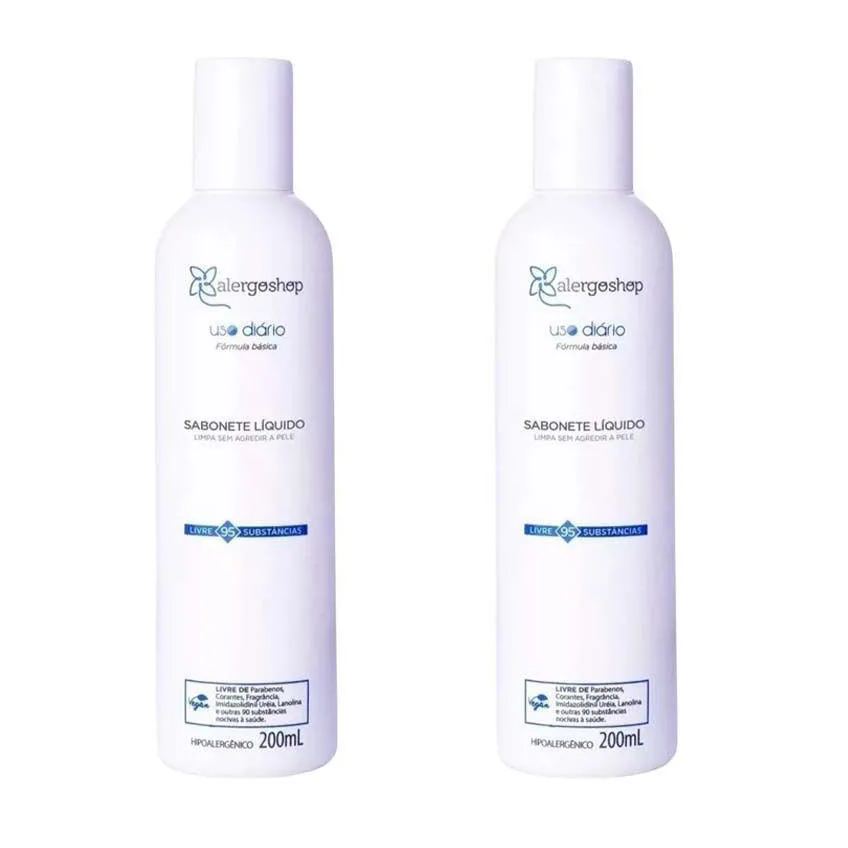 Kit 2 Sabonete Líquido Hipoalergênico Alergoshop 200ml