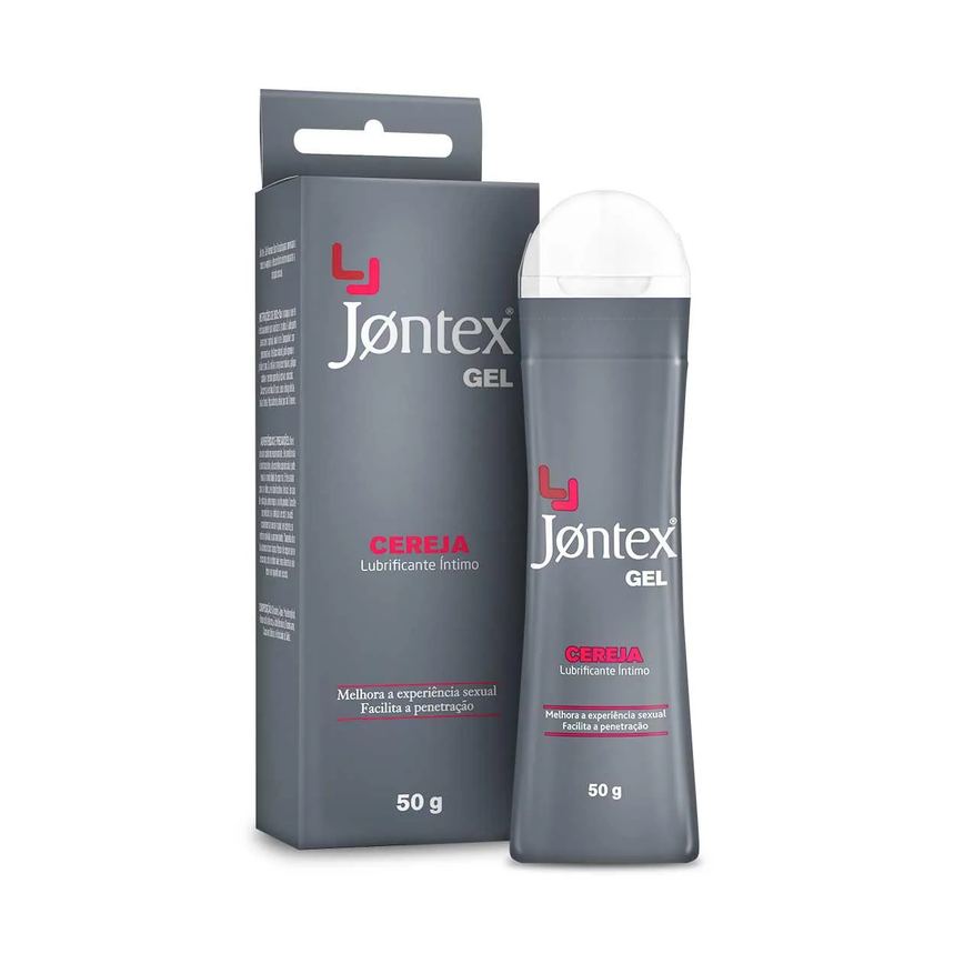 Gel Lubrificante Íntimo Jontex 3 em 1 Sabor Cereja com 50g