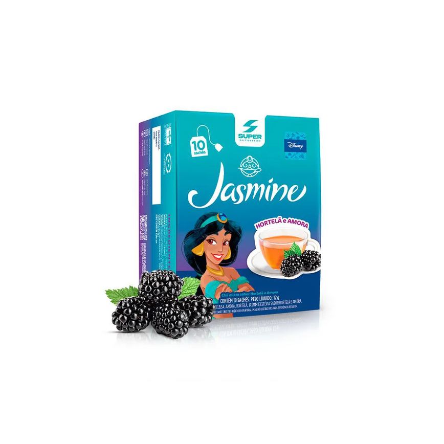 Desinchá Disney Jasmine - Hortelã e Amora (10 Sachês)