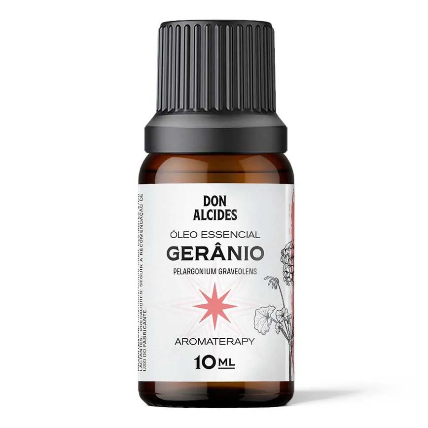 Óleo Essencial Gerânio Aromaterapia 10ml Don Alcides