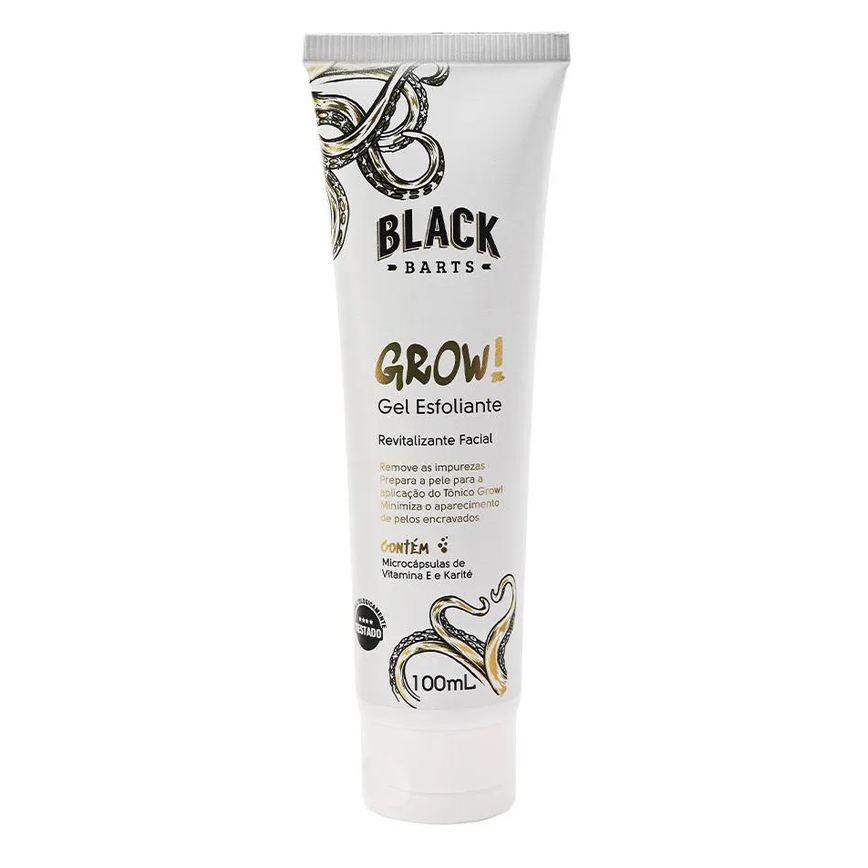 Gel Esfoliante Facial Grow! Revitalizante 100ml Black Barts