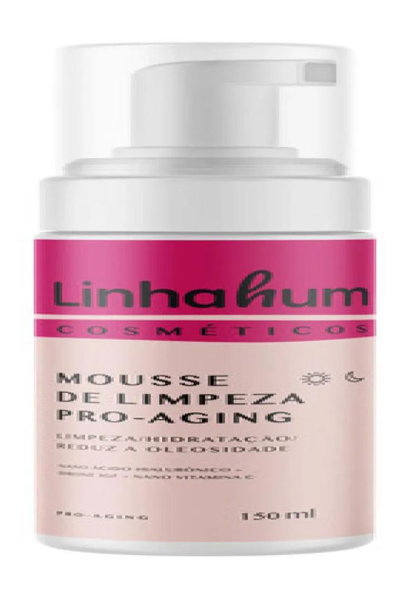 Mousse Limpeza Facial Profunda Pro-Aging Ácido Hialurônico 125Ml Branco Neutro