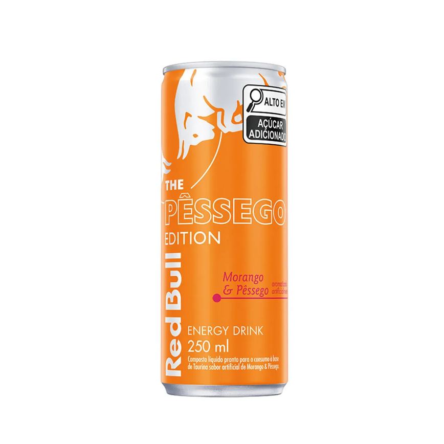 Energético Red Bull The Summer Edition Morango e Pêssego 250ml