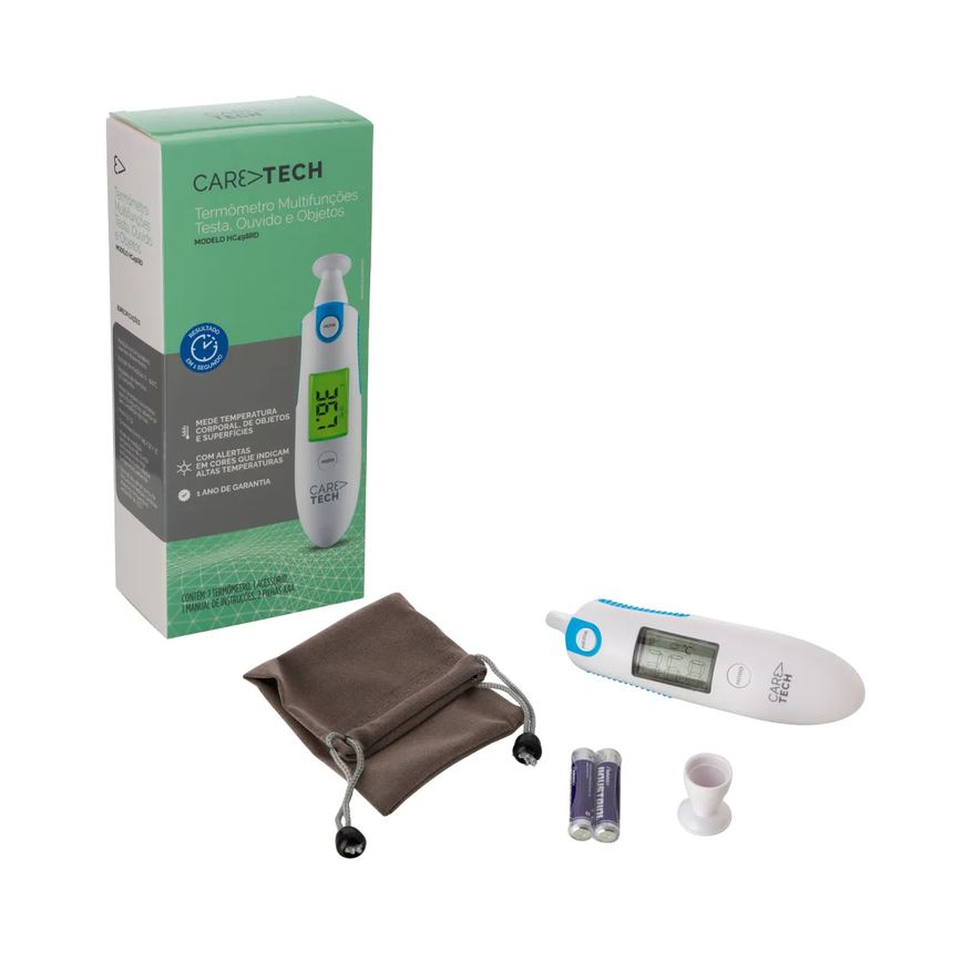 Termômetro Digital Caretech Infravermelho Multifunções HC498RD 1 unidade