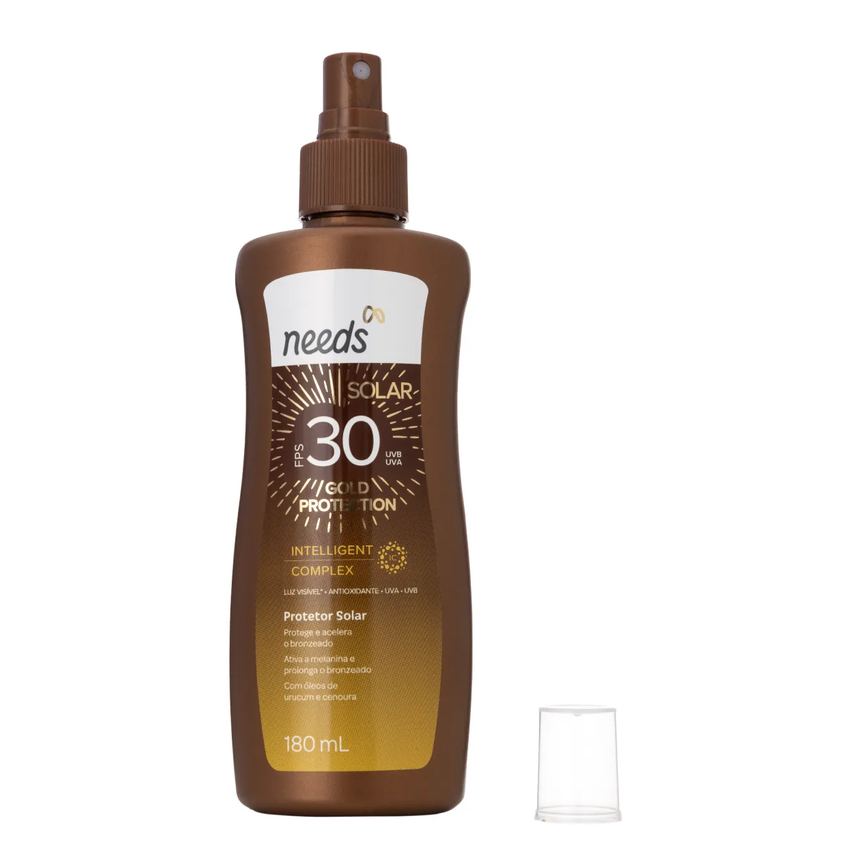 Protetor Solar Corporal FPS 30 Needs Solar Gold Protection Spray 180ml