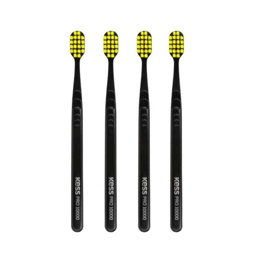 Kit Escova Dental Extra Macia Kess Pro 10k Belliz Verde C/4
