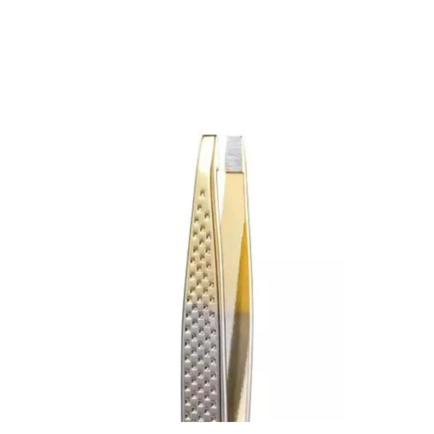 Kit Pinças Silver Gold Enox Belliz Ponta Reta Ref. 1700 C/3