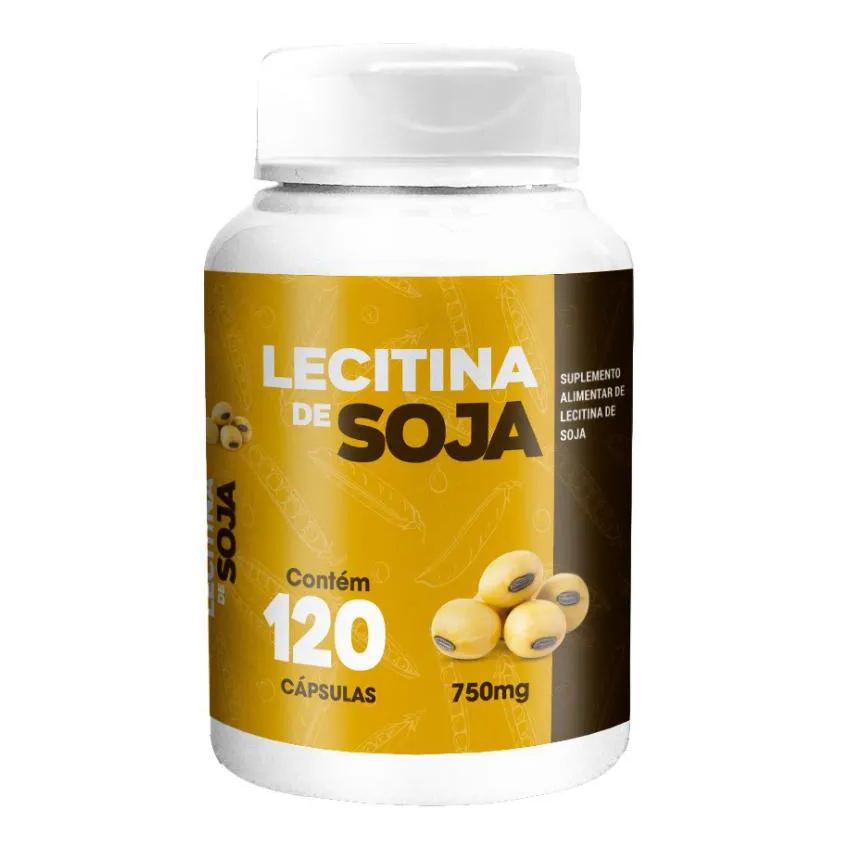 Lecitina de Soja 750mg 120 cápsula - Romanutry