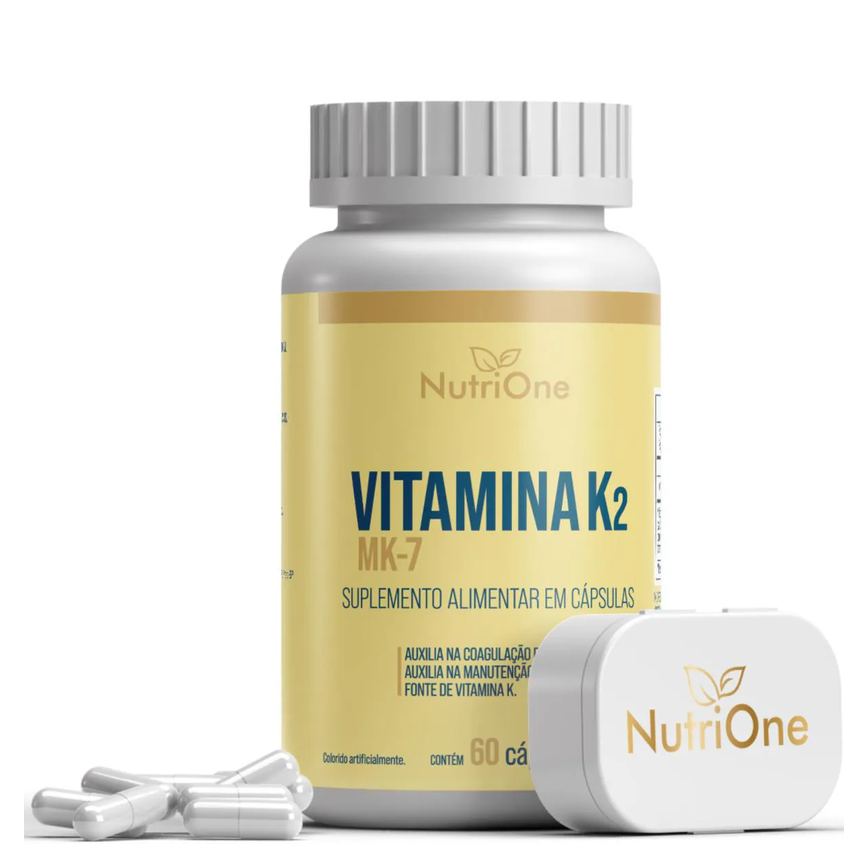 Vitamina K2 Mk7 Menaquinona 60 Capsulas - Nutrione