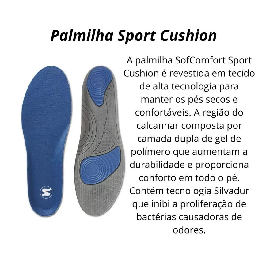 Palmilha Sofcomfort Sport Masculino 39 a 44 Chantal