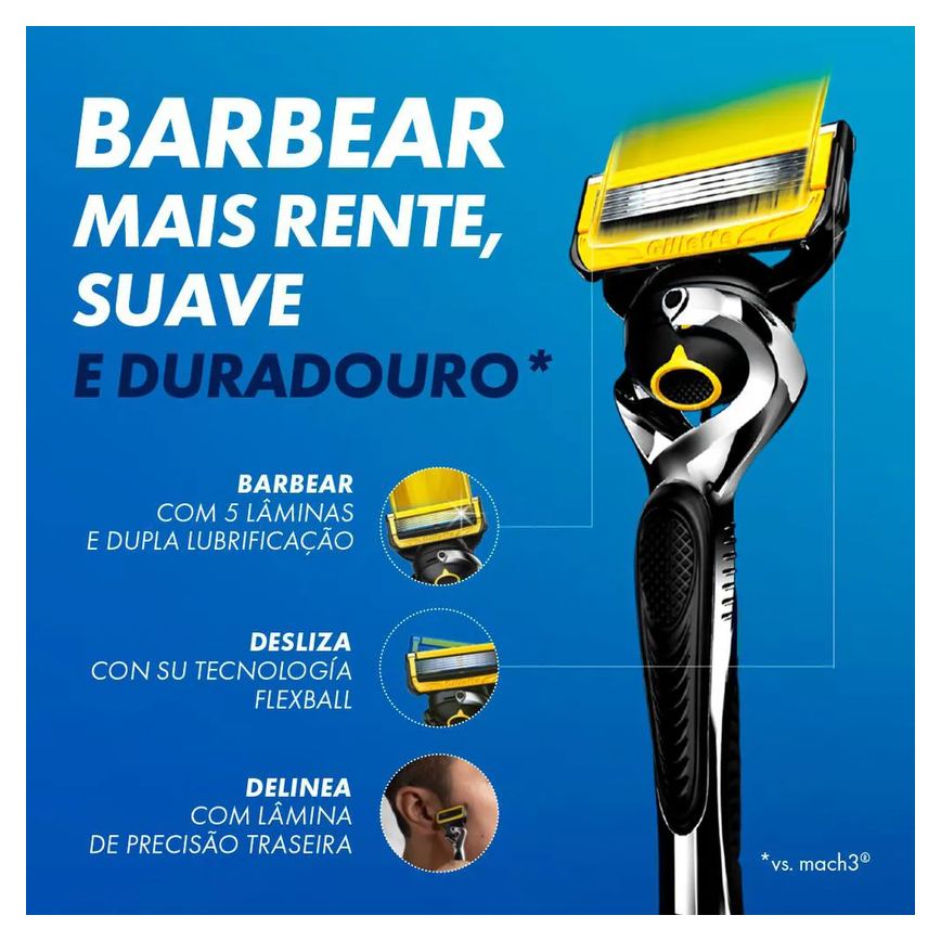 Aparelho de Barbear Gillette Fusion Proshield com 1 unidade
