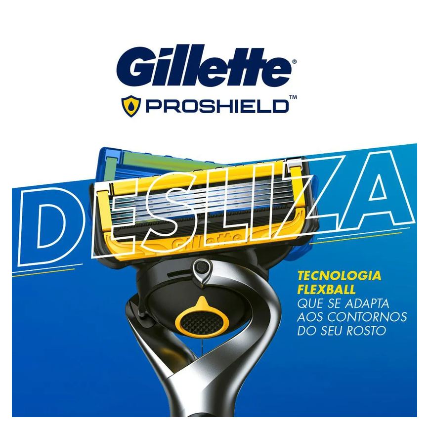 Carga para Aparelho de Barbear Gillette Fusion Proshield 2 unidades