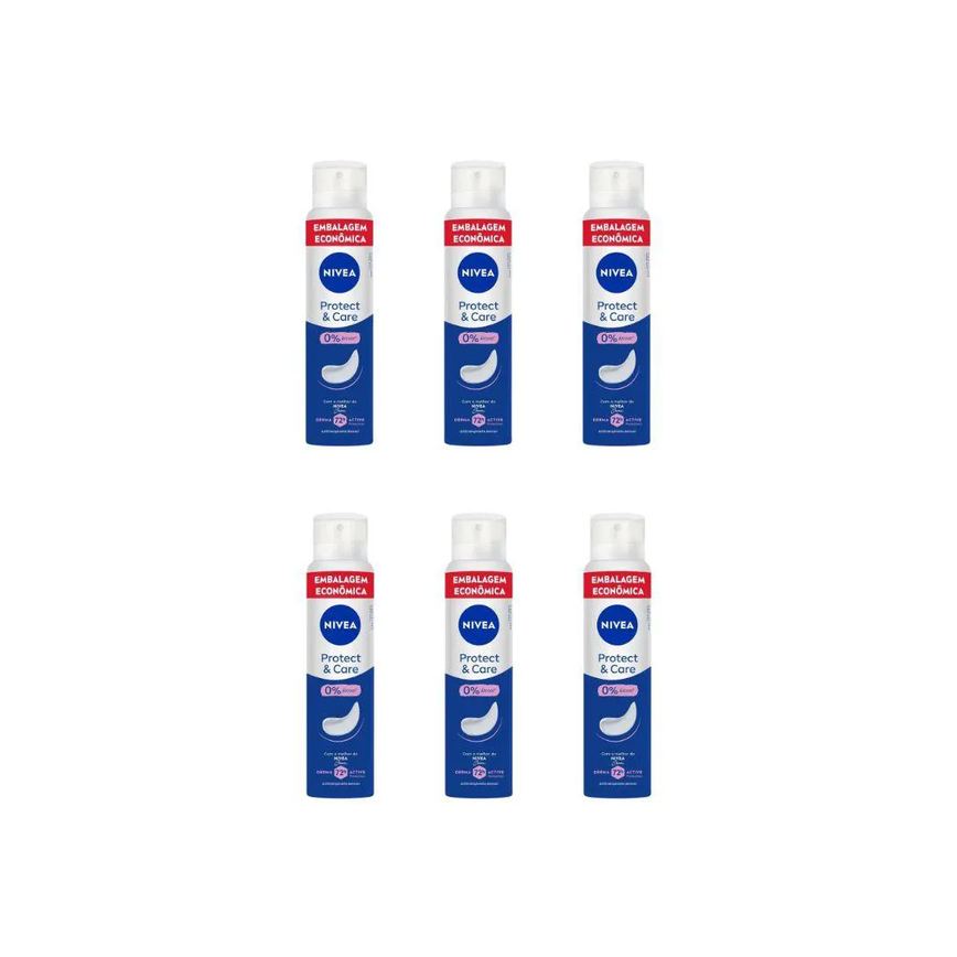 Desodorante Aero Nivea 200ml Fem Protect Care - Kit C / 6un