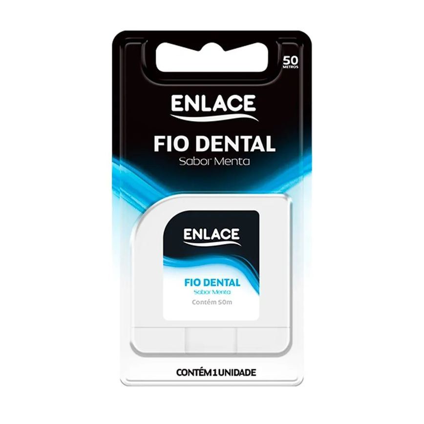 Fio Dental Enlace 50m - Embalagem com 12 unidades