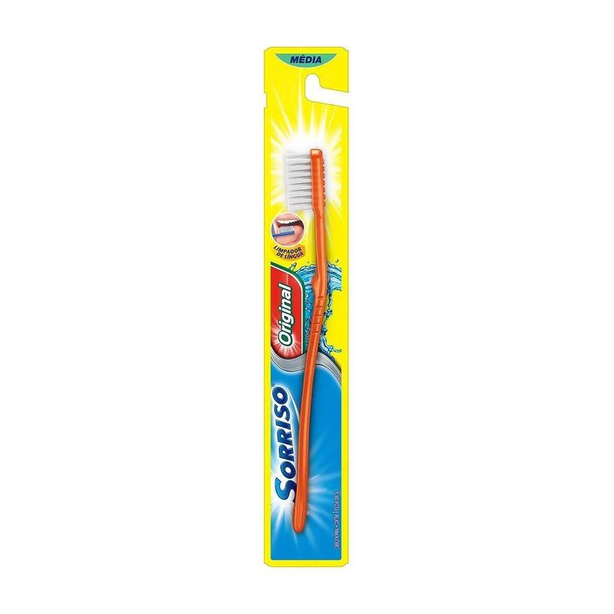 Escova Dental Sorriso Original Média Standard Embalagem 12 unidades
