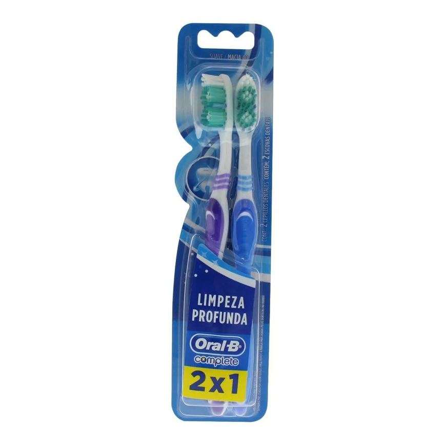 Escova Dental Oral B Complete - Embalagem com 2 unidades