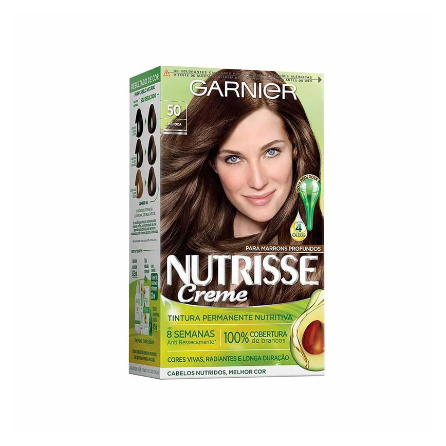 Tinta de Cabelo Permanente Nutrisse Creme - 50 Amêndoa