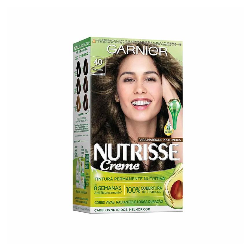 Tinta de Cabelo Permanente Nutrisse Creme - 40 Tamarindo
