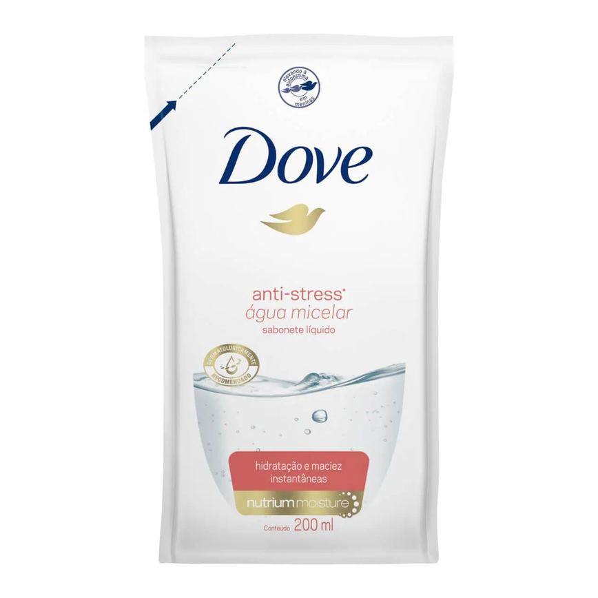 Refil Sabonete Líquido Dove Anti-Stress Micelar com 200ml