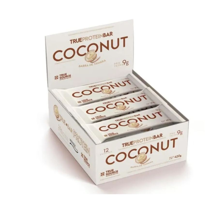 True Protein Bar Display (12 unidades. 35G) - Sabor: Coconut