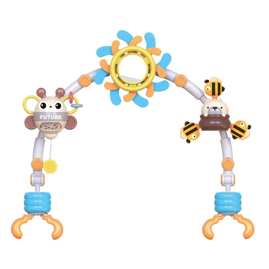 Móbile Chocalho Bebê Carrinho Berço Cadeirinha Bee Maxi Baby