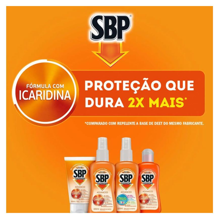 Repelente Sbp Advanced Loção Com Icaridina - 175Ml