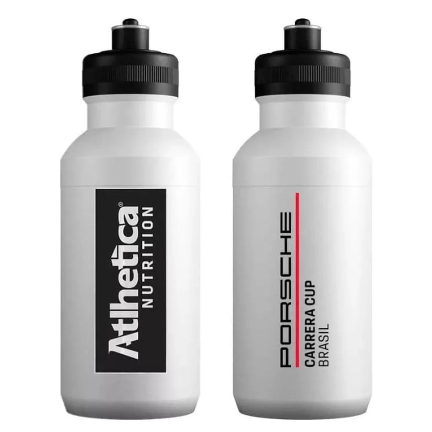 1 Garrafa Treino Branca Athletica Nutrition com Bico
