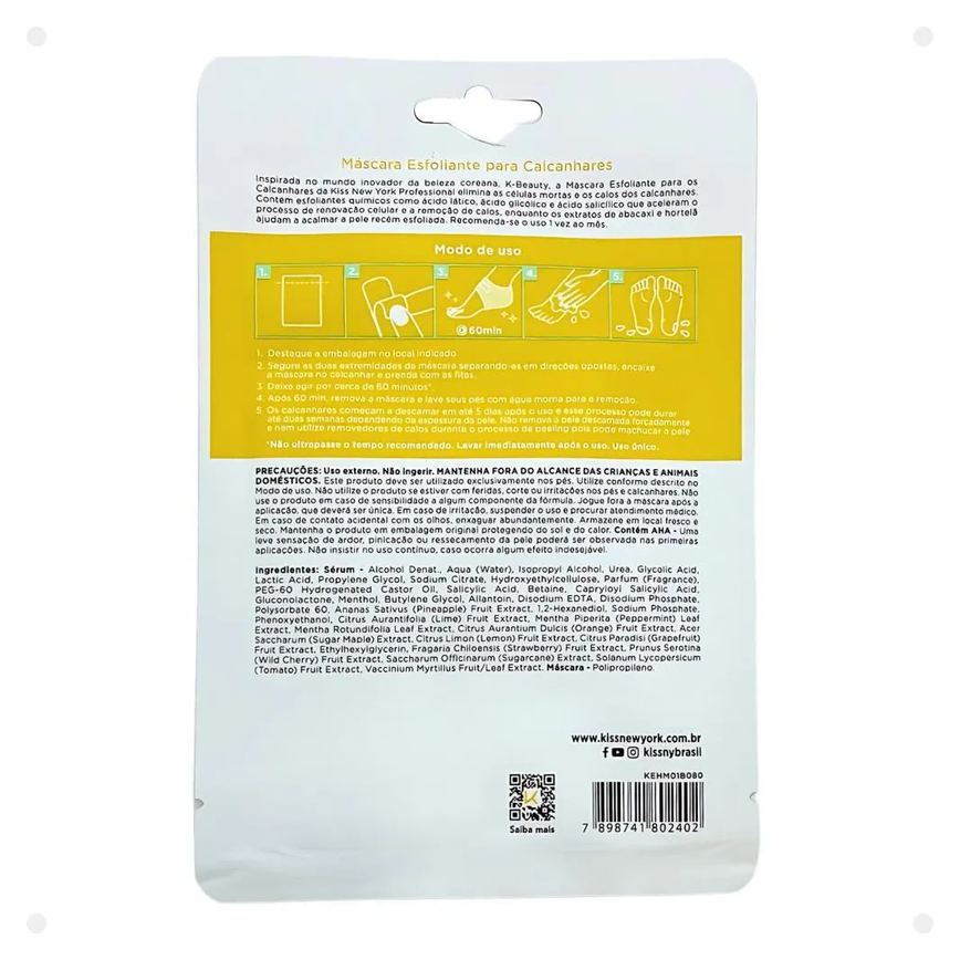Máscara Esfoliante para Calcanhares Kiss New York Kehm01b